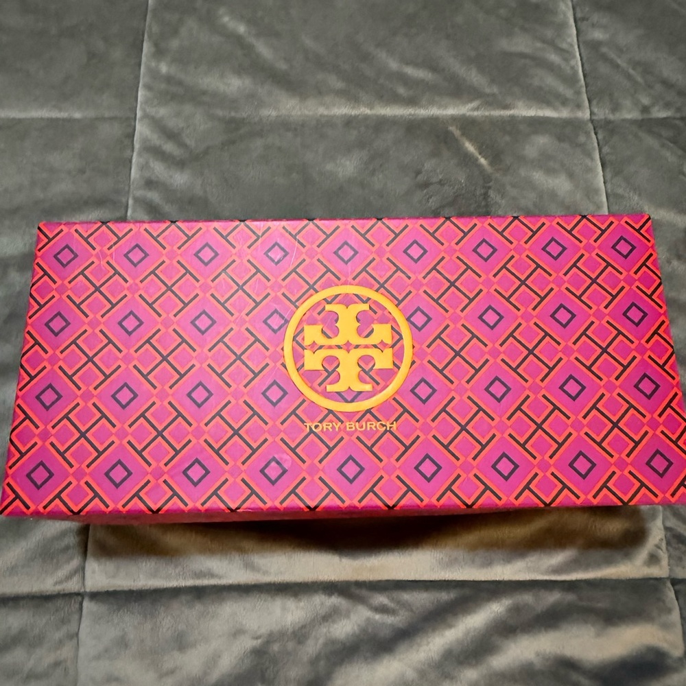 Tory Burch Pink and Orange Flats with Vibrant Design